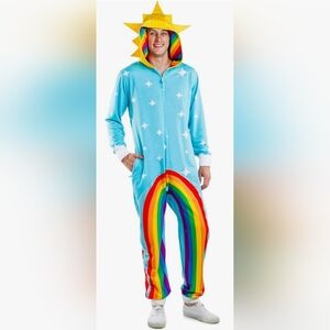 New Unisex Tipsy Elves Rainbow Onesie